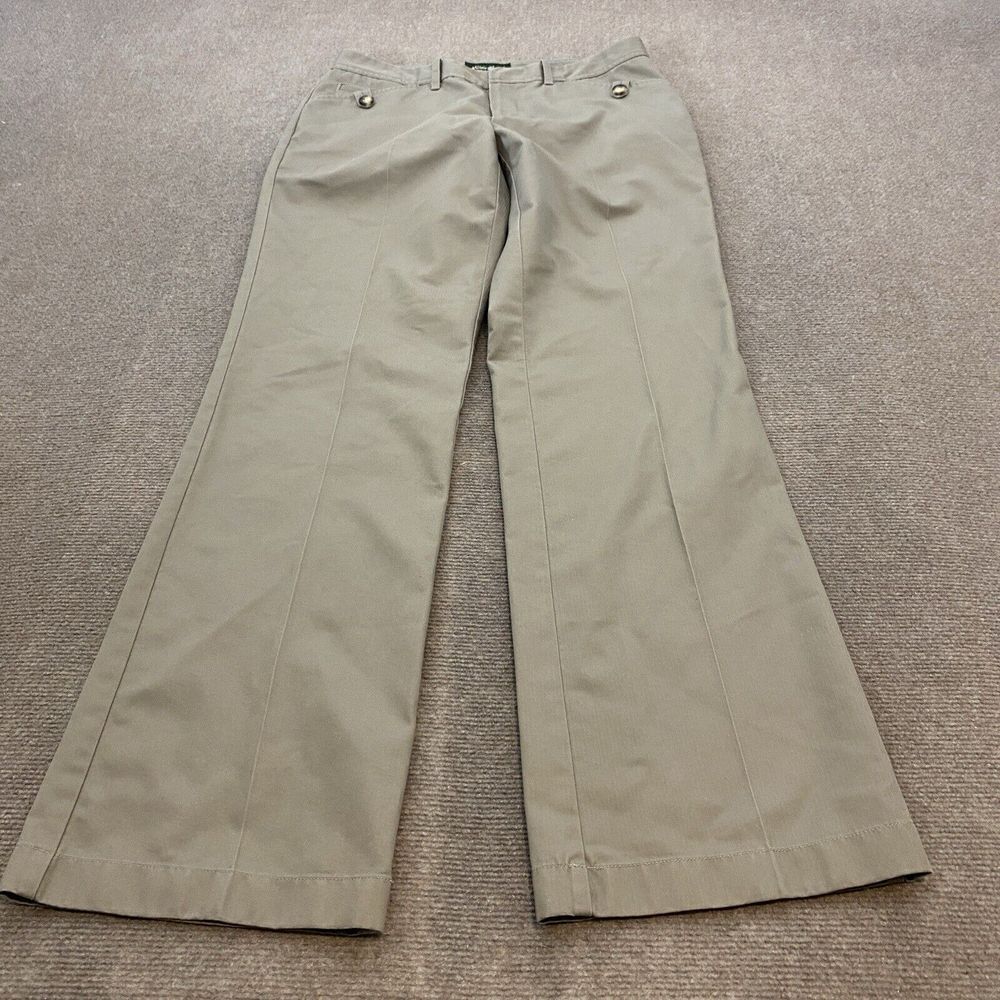 Vintage Eddie Bauer Trouser Pants Women's Size‎ 6 Fits 30x31 Brown Flare Bootcut